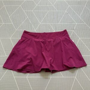 NEW Lululemon Lightweight High Rise Tennis Skirt 12 Magenta Smoke LW8AK7S